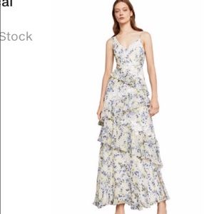 Amir Asymmetrical Ruffle Dress BCBGMAXAZRIA